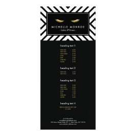 Panfleto Olhais do ouro com padrão preto e branco do humor