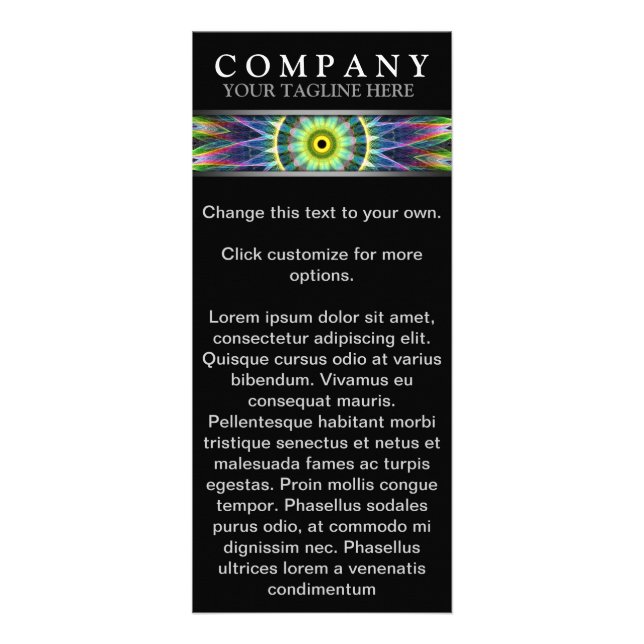 Panfleto Olho moderno da flor (Frente)