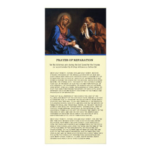 Panfleto Oração Católica de Reparação A Mais Santa Trindade