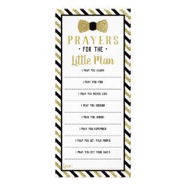 Panfleto Orações para o Homem Pequeno, Preto, Faux Dourado