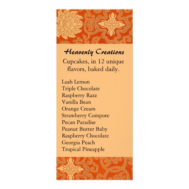 Panfleto Orange China Brocade Business (Frente)