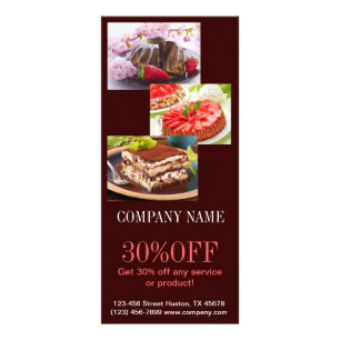 Panfleto Padaria moderna do bolo do cupcake da sobremesa