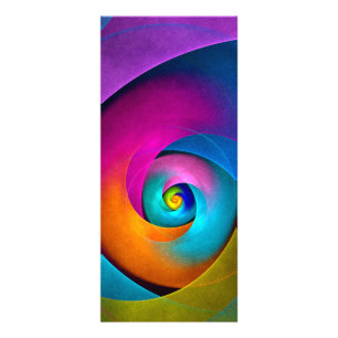 Panfleto Padrão Azul Cor-de-rosa Abstrato Floral Moderno #1