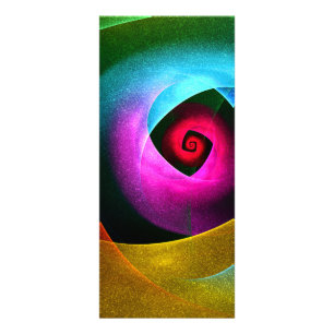 Panfleto Padrão de Abstrato de Arte Azul Cor-de-Cor-de-Cor