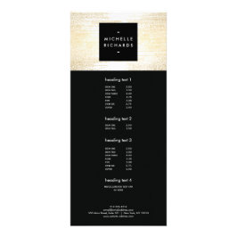 Panfleto Padrão de Pontos de Confetti Dourado Faux Moderno