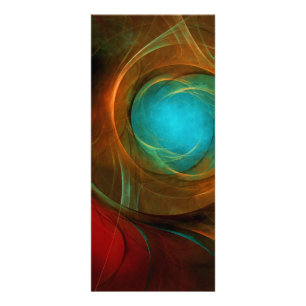 Panfleto Padrão Legal de Abstrato de Arte Fina Azul Moderna