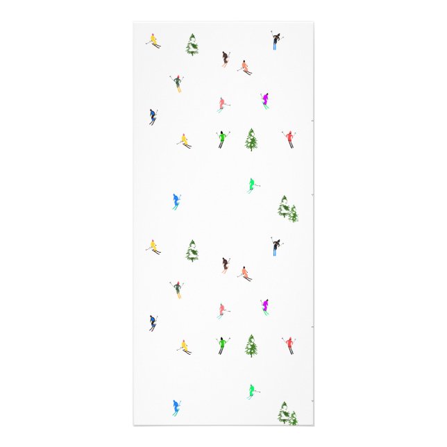 Panfleto Padrões de esqui de esqui alpino no inverno (Frente)