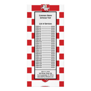 Panfleto Pagonya Bandeira da Bielorrússia Cavalo Branco Cav