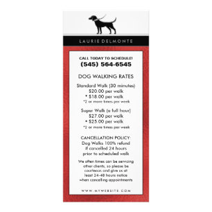 Panfleto Passeio & animal de estimação do cão que sentam