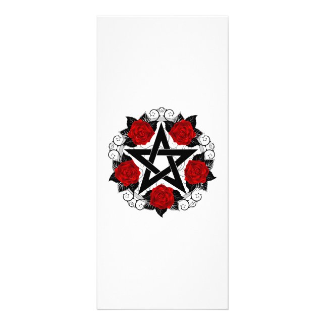 Panfleto Pentagrama com Rosas vermelhas (Frente)