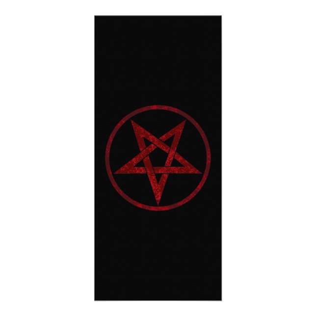Panfleto Pentagrama do diabo vermelho (Frente)