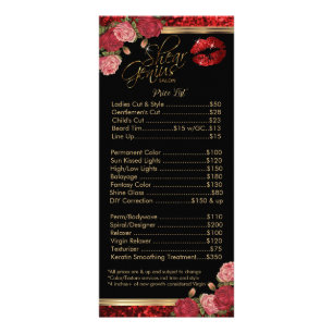 Panfleto Personalizado - Falha no Lip Rosa vermelha - Preto