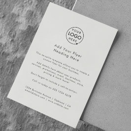 Panfleto Personalizado | Logotipo Moderno de Empre