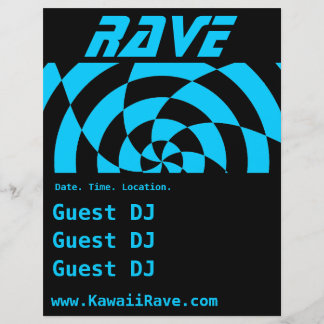 Panfleto Personalizado Op Art Rave