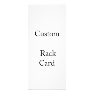 Panfleto personalizar simples personalizado 4" x 9"