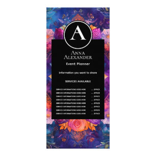 Panfleto Pétalas Vivas Design de Mandala Floral