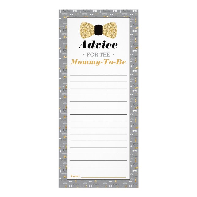 Panfleto Placa de conselho do chá de fraldas, empate do Arc (Frente)