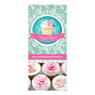 Panfleto Placa de rack Boutique de Cupcake personalizável