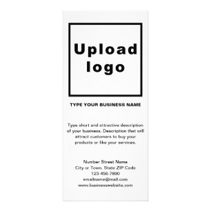 Panfleto Placa de rack branca e preto para empresas