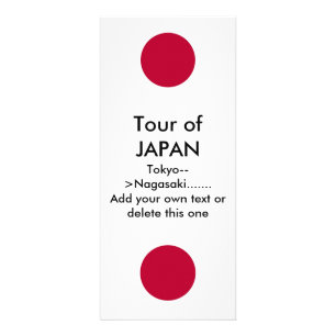 Panfleto Placa de rack com sinalizador do Japão