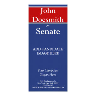 Panfleto Placa de Rack da Campanha Eleitoral Política Model