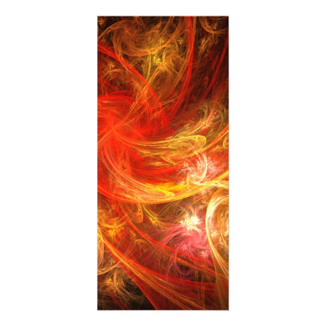 Panfleto Placa de rack de arte Abstrato do Firestorm (Frente)
