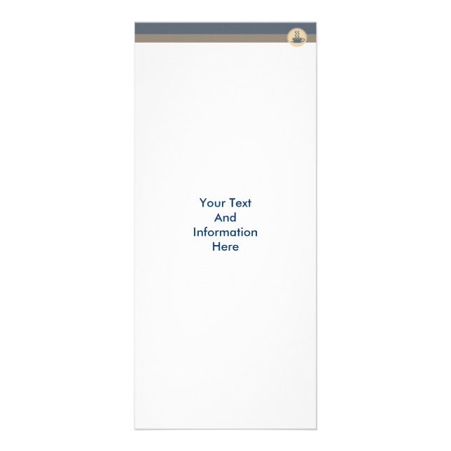 Panfleto Placa de rack de café quente (Frente)