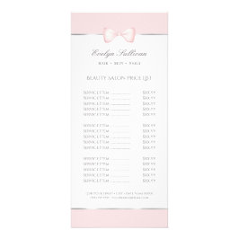 Panfleto Placa de rack de lista de preços do arco rosa coqu