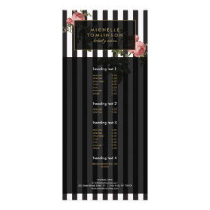 Panfleto Placa De Rack De Salão Floral Com Dispersão Floral