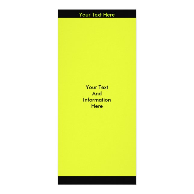 Panfleto Placa de rack de verde limão (Frente)