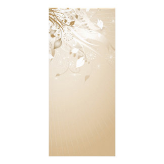 Panfleto Placa de Rack Floral Grunge