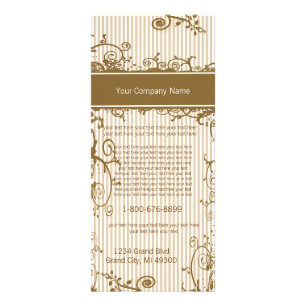 Panfleto Placa de rack lisa e branca girada em espiral