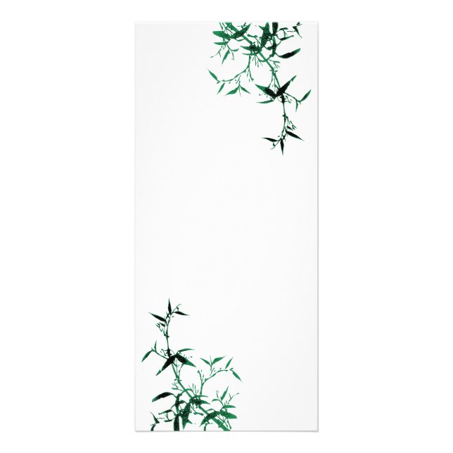 Panfleto Placa de rack para bambu verde (Frente)