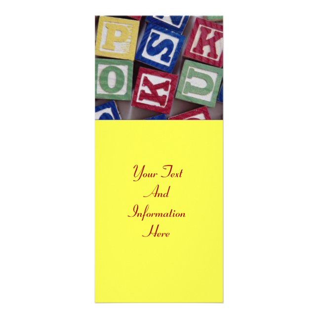 Panfleto Placa de rack para blocos componentes (Frente)