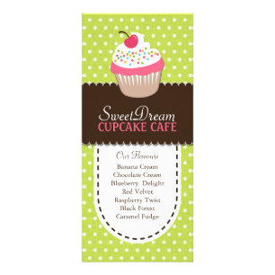 Panfleto Placa de rack para Cupcake Whimsical e Diversivel