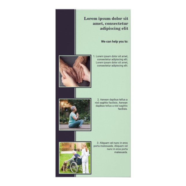 Panfleto Placa de rack para serviços de assistência domésti (Frente)