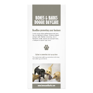 Panfleto Placa de suporte para cães de impressão Paw