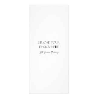 Panfleto Placa dupla lateral brilhante de 4 x 9 polegadas