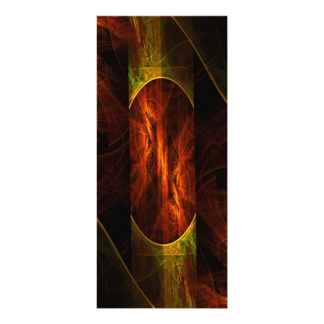 Panfleto Placa Rack Mystique Abstrato (Frente)