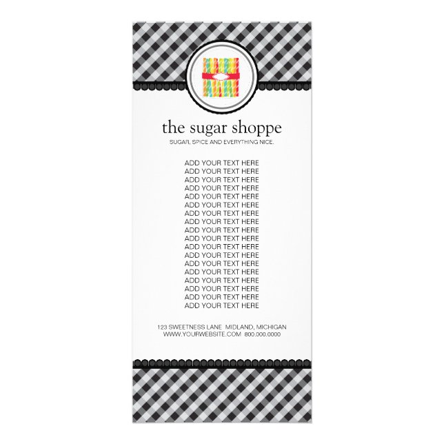 Panfleto Placas para rack de produtos para Compro de doce (Frente)