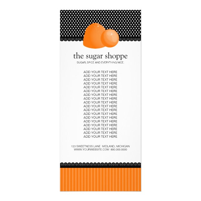 Panfleto Placas para rack de produtos para Compro de doce (Frente)