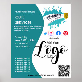 panfleto poster de limpeza STUDIO poster