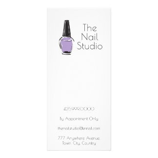 Panfleto Preço de Manicure e Pedicure de Salão de Unhas de