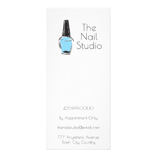 Panfleto Preço de Manicure e Pedicure de Salão de Unhas de