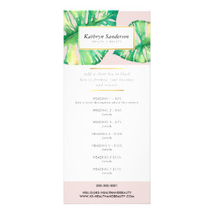 Panfleto PREÇOS DO PROMO LISTA Folha de eco monstera