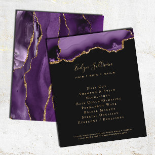 panfleto preto-roxo