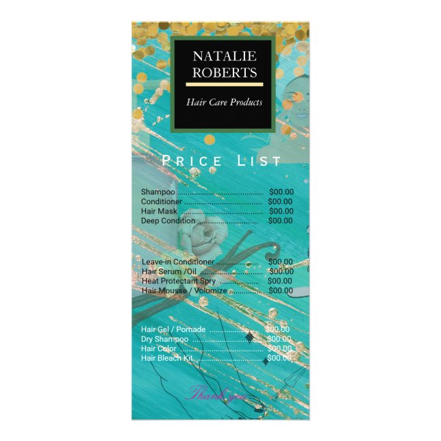 Panfleto Produtos de Cuidado com Cabelo (Frente)