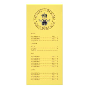 Panfleto Produtos de Mel Apiary Queen Bee