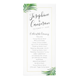 Panfleto Programa de Casamento de Destino de Praia da Palma