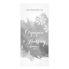 Panfleto Programa de casamento para cinzas abstrato